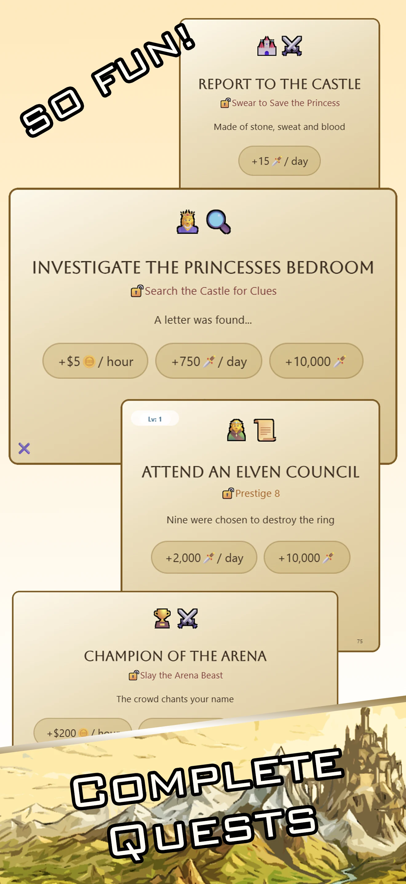 Fantasy Idle RPG - Adventure screenshot